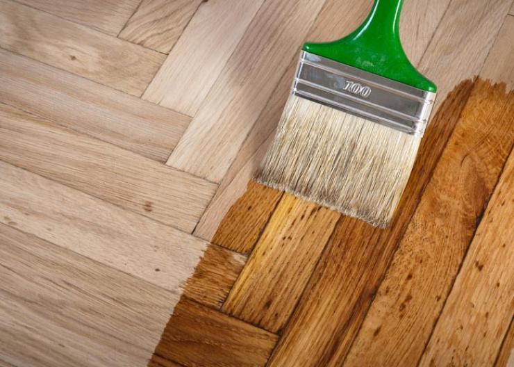 Pose de parquet massif près de Lens